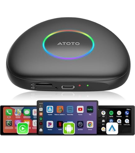 Amazon.co.jp: ATOTOOUT AI Box CarPlay、128GBモデル（RAM 8GB